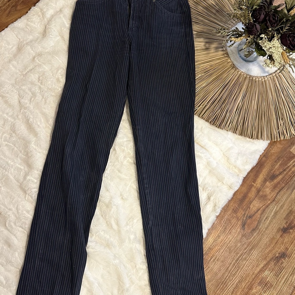 Rockies Blue and Tan Striped Pants